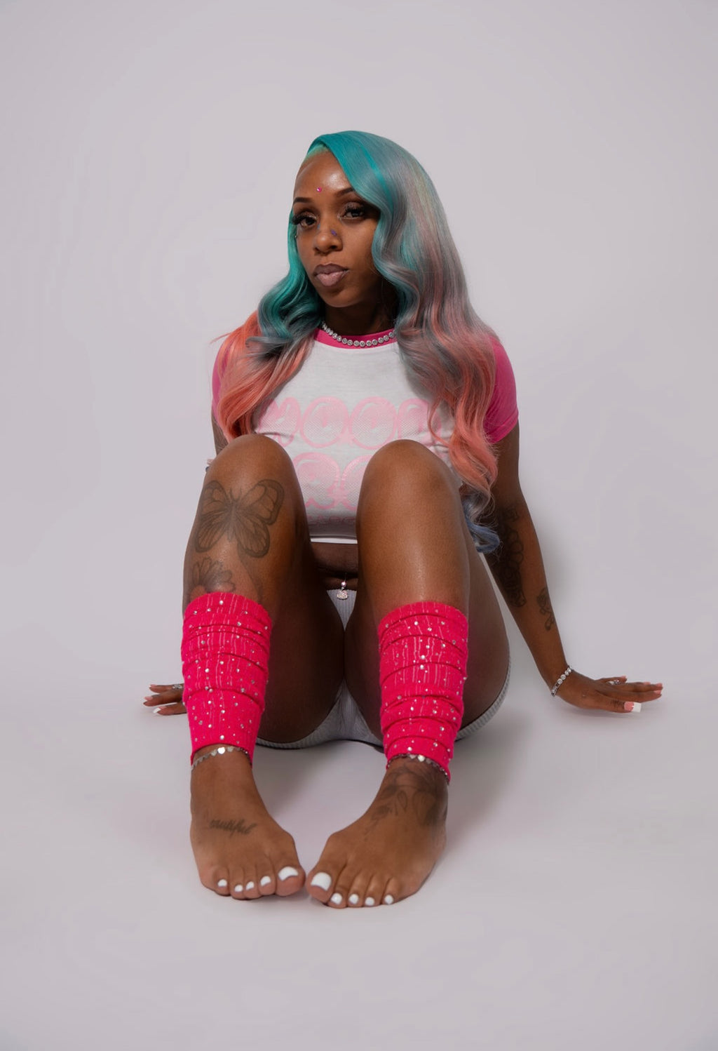 Da Hood Brat Pink Crop Top