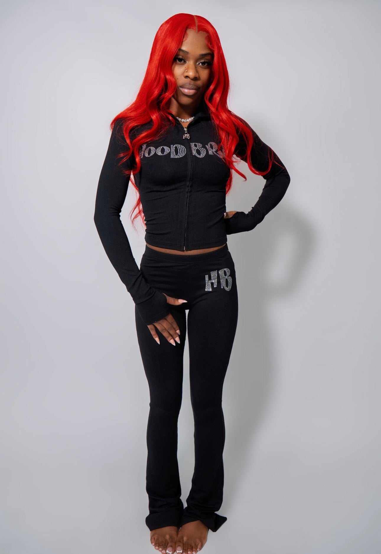 Da Hood Brat Black Set